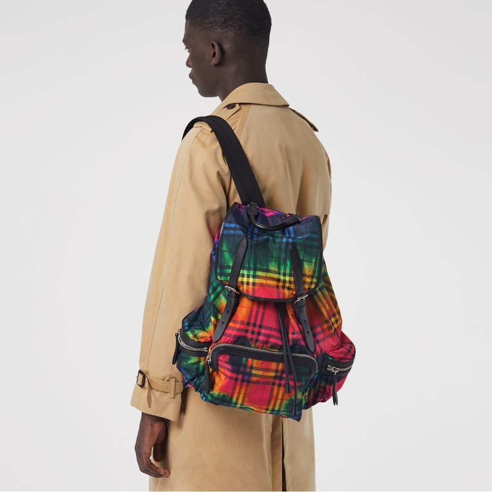 Burberry Multicolor Plaid Rucksack - Picture 2 of 8